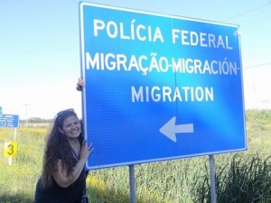 Cruzando a fronteira do Brasil!